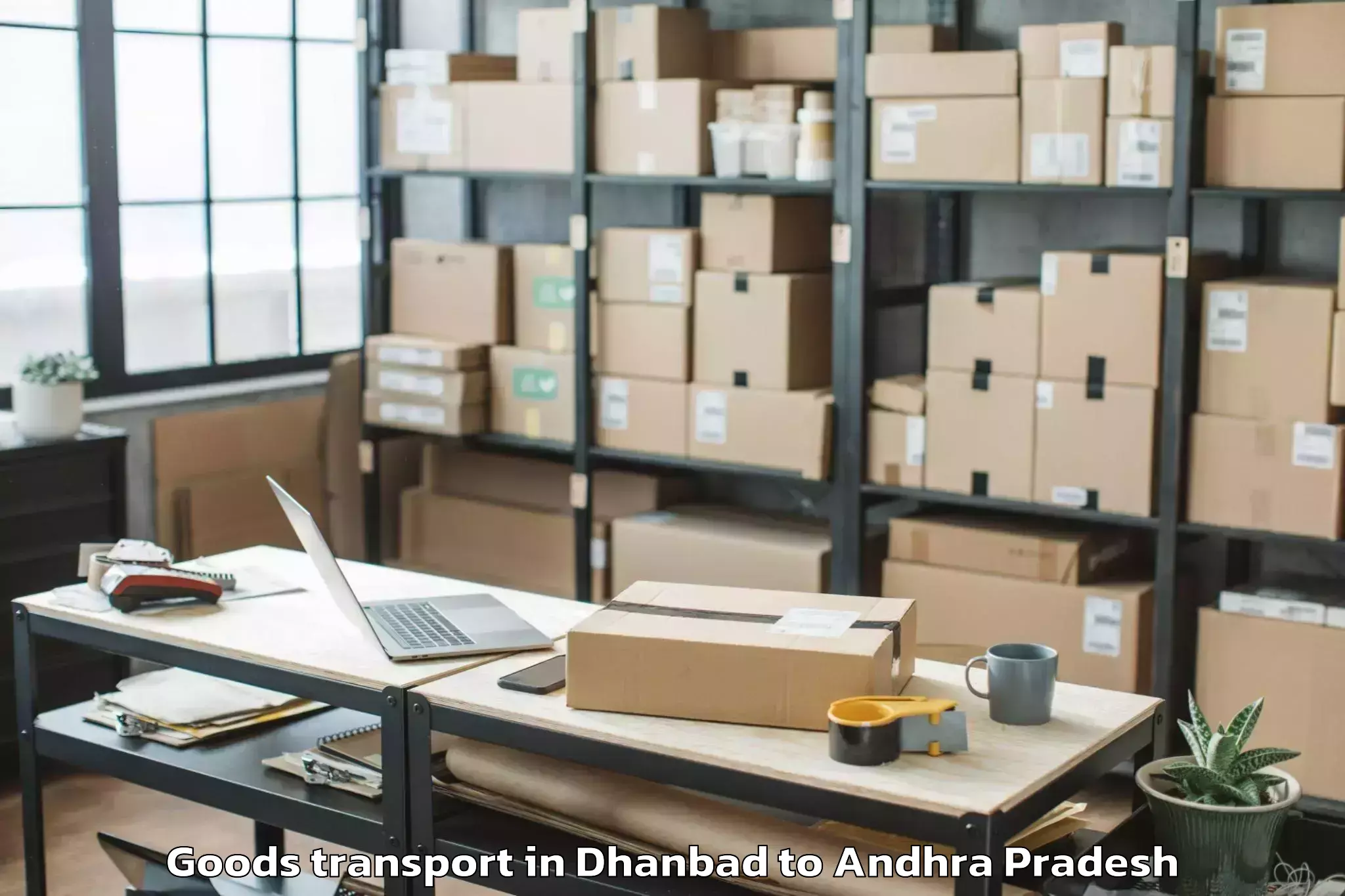 Dhanbad to Komarolu Goods Transport